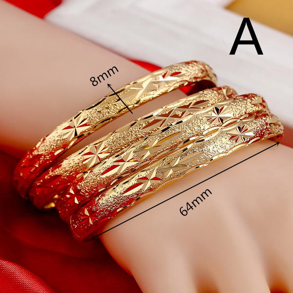NC 2 PcsSet Gold Plated African Bangles for Women India | Ubuy